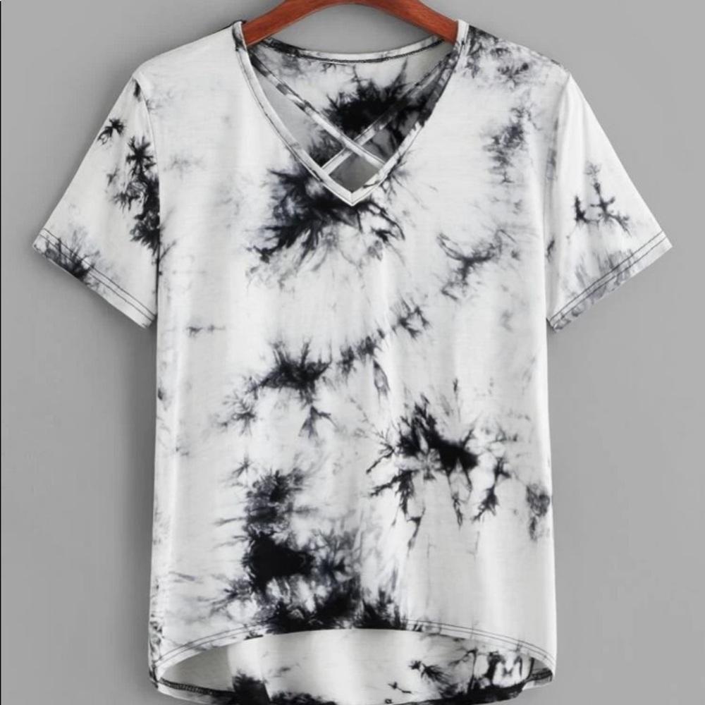Black and white marble shirt